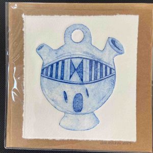 Art Card – Blue Pot 2 (Hand Produced)