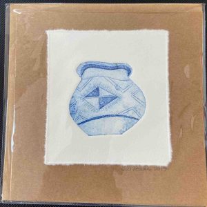 Art Card – Blue Pot (Hand Produced)
