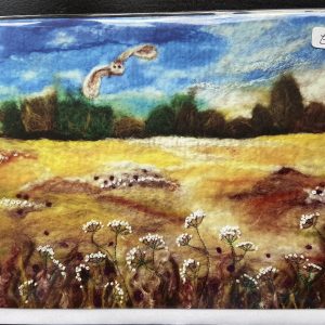 Art Card – Owl Landscape (MTB) Felted Reproduction