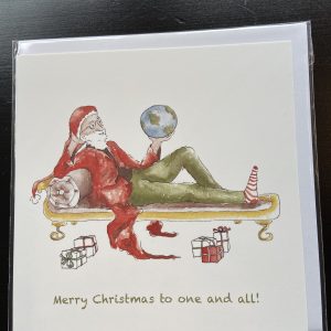Art Card –  Santa & Globe (HM) (Xmas Range)