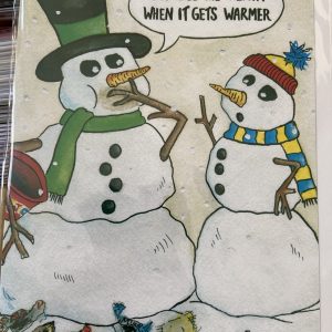 Art Card – Two Snow People (Xmas Range)