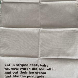 Tea Towel – Sat In Stripped Deckchairs – Moonink – Tea Towel