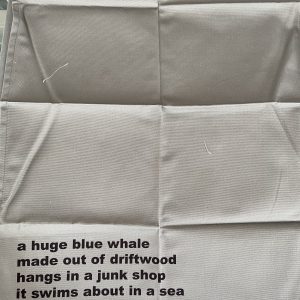 Tea Towel – A Huge Blue Whale  – Moonink – Tea Towel
