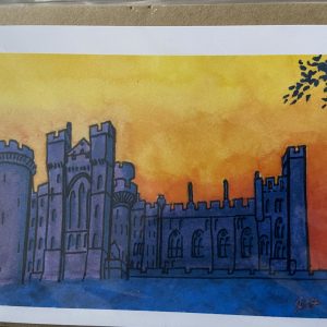 Art Card – Arundel In Orange Sky