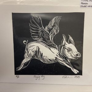 Mounted Prints – Flying Pig (Artists Proof)